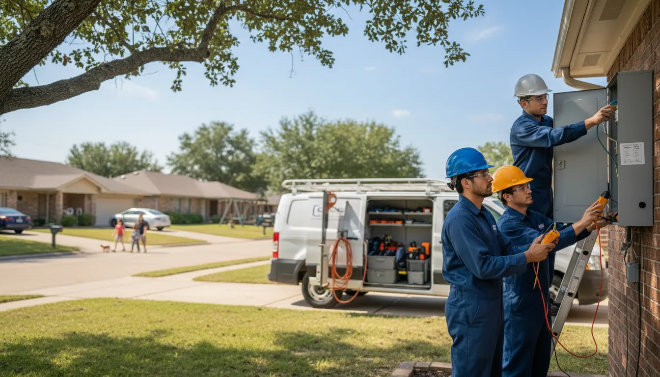 Certified electrician providing emergency electrical services in Zwolle, LA